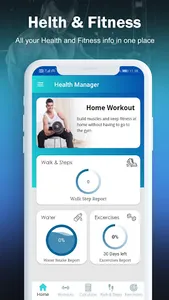 Workout Manager and Health Cal screenshot 0
