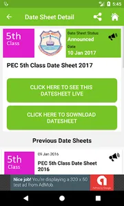 Exam Date Sheets 2021 screenshot 3