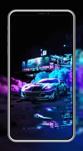 Neon Car Wallpapers 4K screenshot 0