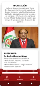 Corte Superior de Justicia de  screenshot 0