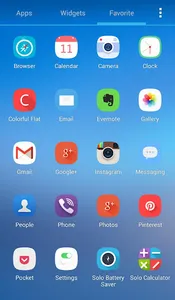 Flat Solo Launcher Theme screenshot 5