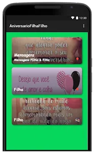 feliz aniversário filha & filh screenshot 1