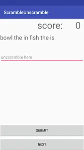 Scramble Unscramble screenshot 0