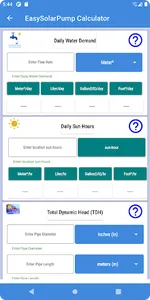 EasySolarPump Calculator screenshot 1