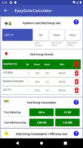 EasySolarCalculator screenshot 2