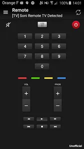 Remote for Sony TV screenshot 1