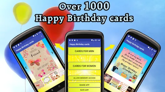 Happy Birthday cards app screenshot 1