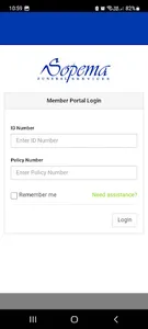 Sopema Member Portal screenshot 1