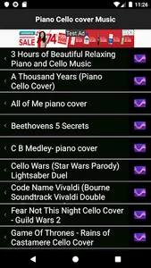 Piano Cello Cover Music screenshot 3