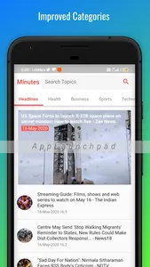 Minutes - The Indian News App screenshot 0