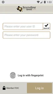 SouthStar Bank Mobile Business screenshot 1