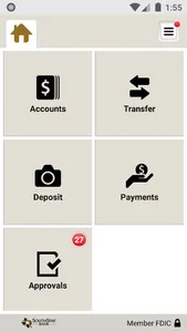 SouthStar Bank Mobile Business screenshot 2