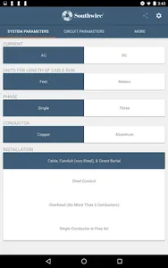 Southwire Voltage Drop screenshot 2