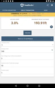 Southwire Voltage Drop screenshot 4