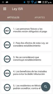 Ley del Impuesto Sobre la Rent screenshot 1