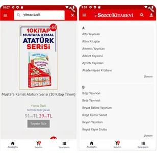 Sözcü Kitabevi screenshot 1