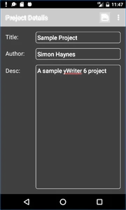 yWriter: Novel Writing screenshot 2