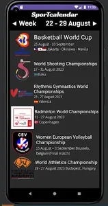 Sport Calendar screenshot 2