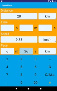 Running Converter - pace & spe screenshot 2