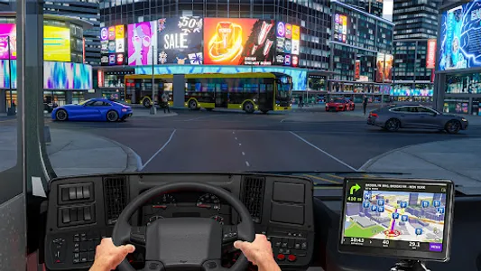 City Coach Bus Parking Games screenshot 1
