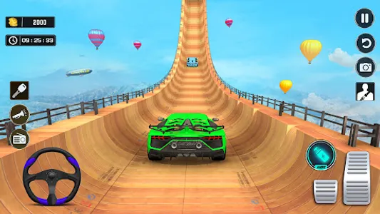 Mega Ramp Stunt Car Racing 3D screenshot 0