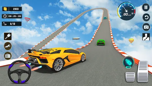 Mega Ramp Stunt Car Racing 3D screenshot 1