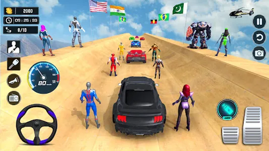 Mega Ramp Stunt Car Racing 3D screenshot 3
