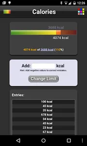 Calories Lite screenshot 3