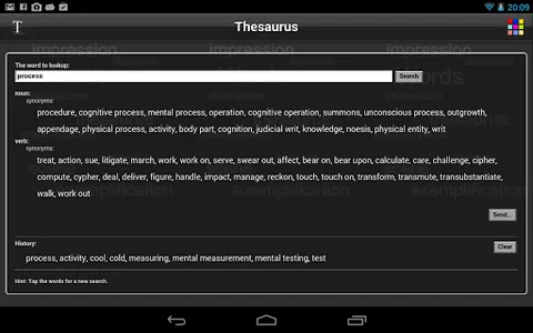 Thesaurus screenshot 6