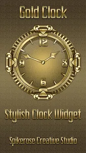 Gold Clock widget screenshot 0