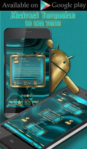 Abstract Turquoise theme screenshot 2