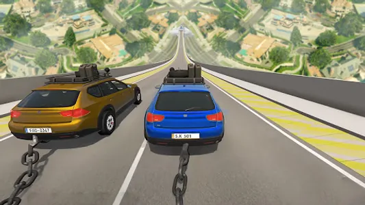 Chained Cars Stunt Racing Game screenshot 0