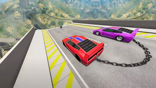 Chained Cars Stunt Racing Game screenshot 2