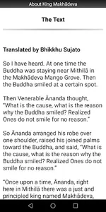 About King Makhadeva Sutta screenshot 1