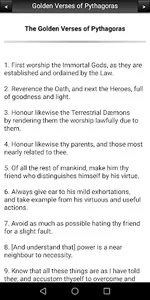 Golden Verses of Pythagoras screenshot 2