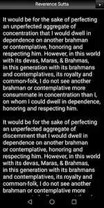 Reverence Sutta - Buddhism screenshot 2