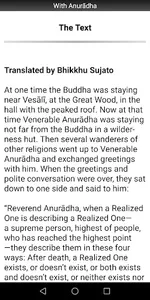 With Anuradha Sutta - Buddhism screenshot 1