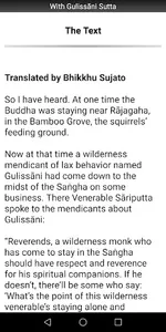 Buddhism: With Gulissani Sutta screenshot 1