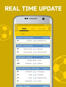 Live Score App : All Football  screenshot 1