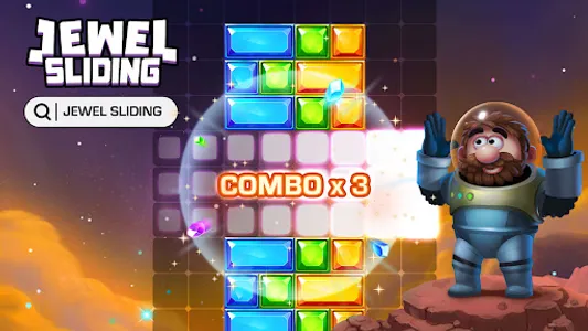 Jewel Sliding - Block Puzzle screenshot 1