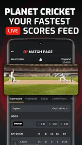 Planet Cricket - Live Scores screenshot 0