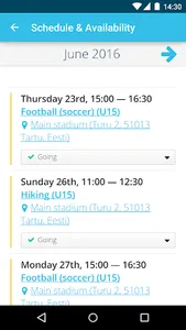 Sportlyzer Player App screenshot 1