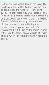 History of Ponte Vecchio Bridg screenshot 1