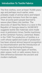 Introduction To Textile Fabric screenshot 3