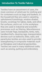 Introduction To Textile Fabric screenshot 4