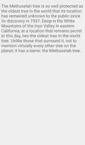 Methuselah Trees screenshot 1