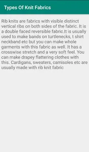 Types Of Knit Fabrics screenshot 3