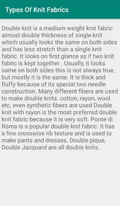 Types Of Knit Fabrics screenshot 4