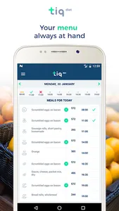 TiqDiet - Nutrition planning screenshot 1
