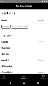 The Times Herald for Android screenshot 2